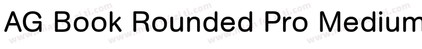 AG Book Rounded Pro Medium字体转换